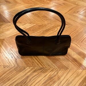 HOBO Black Leather East West Shoulder Bag – NWOT Clean Interior, Metal Feet